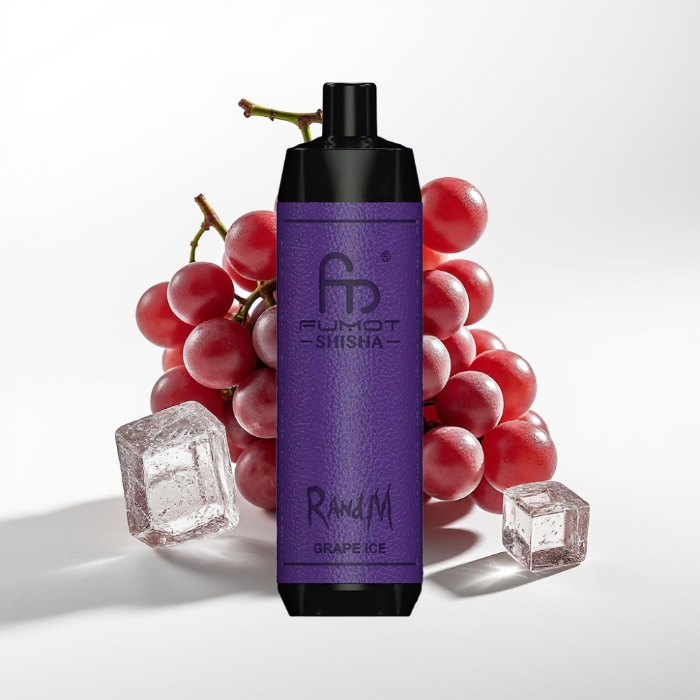 RandM Fumot Shisha 10000 Puffs 18ml Prefilled e-tekućina Grape Ice