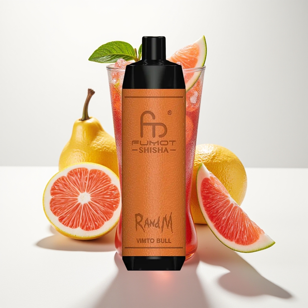 RandM Fumot Shisha 10000 Puffs 18ml Vimto Bik (Vimto Bull)