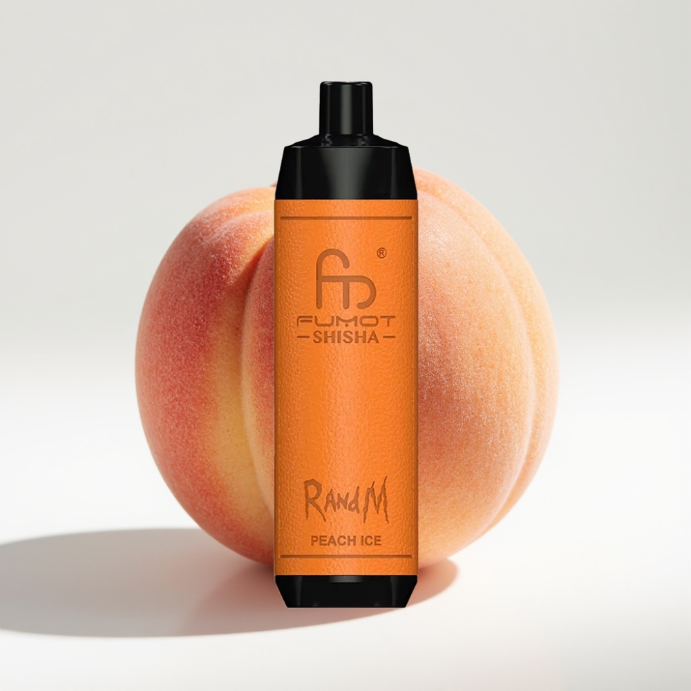 RandM Fumot Shisha 10000 Pufova 18ml Prefilled E-tečnost Breskva Led