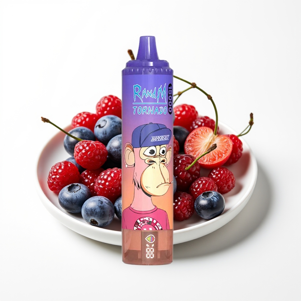 Fumot RandM Tornado 15000 Puffs 25ml Borovnica Trešnja Brusnica