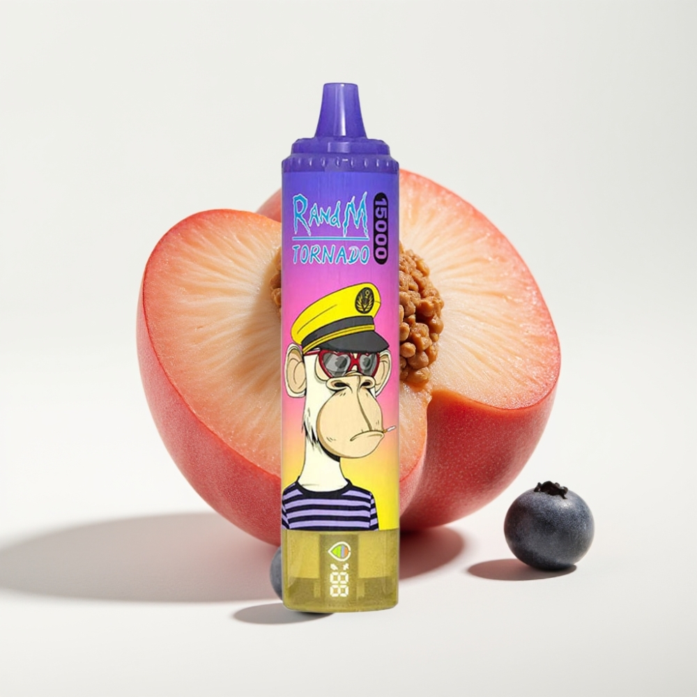 Fumot RandM Tornado 15000 Puffs 25ml Breskva Borovnica Bombonica