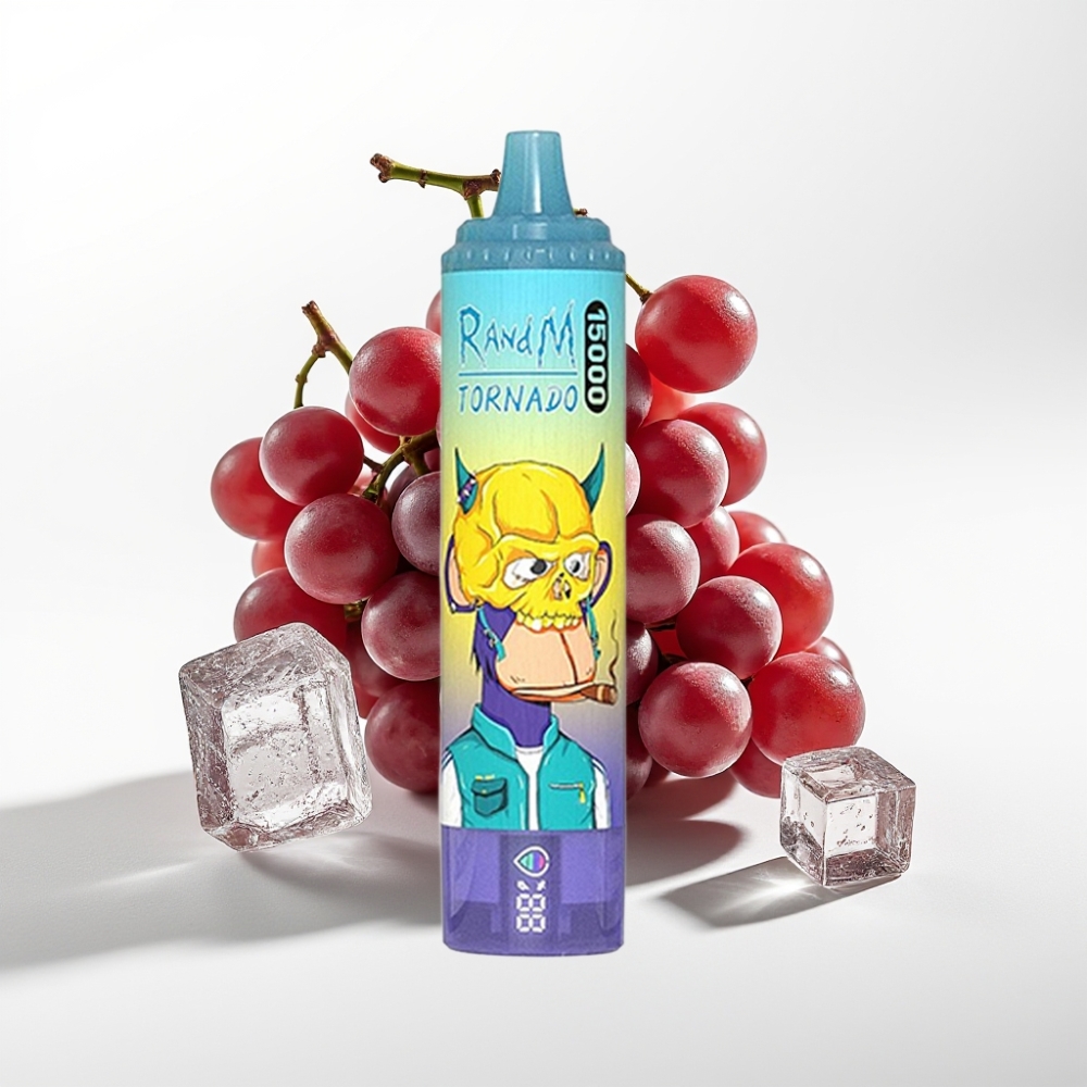 Fumot RandM Tornado 15000 Puffs 25ml Grožđe Led