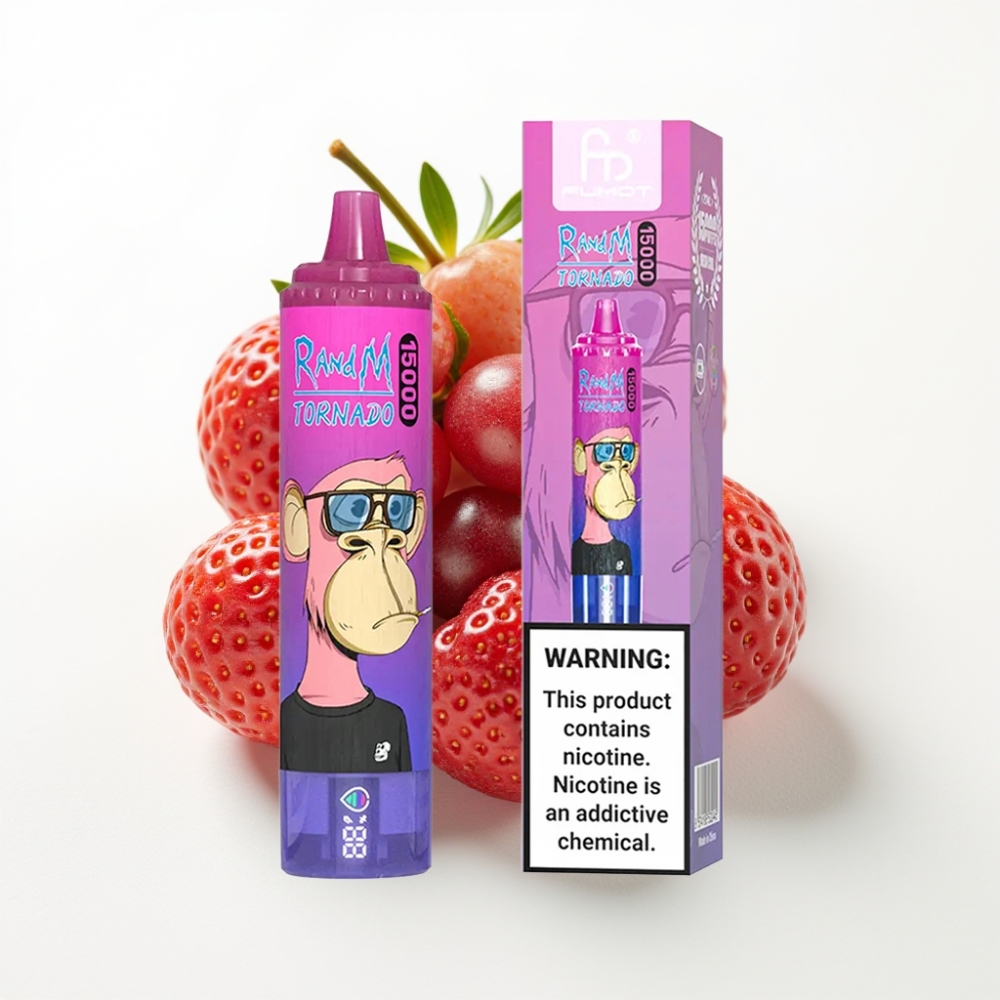 Fumot RandM Tornado 15000 Puffs 25ml Jagoda Grožđe