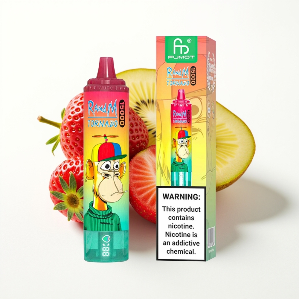 Fumot RandM Tornado 15000 Puffs 25ml Jagoda Kivi