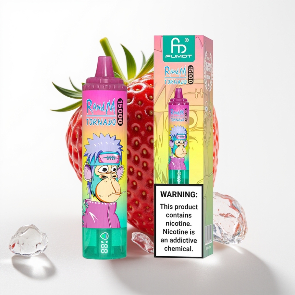 Fumot RandM Tornado 15000 Puffs 25ml Jagoda Led