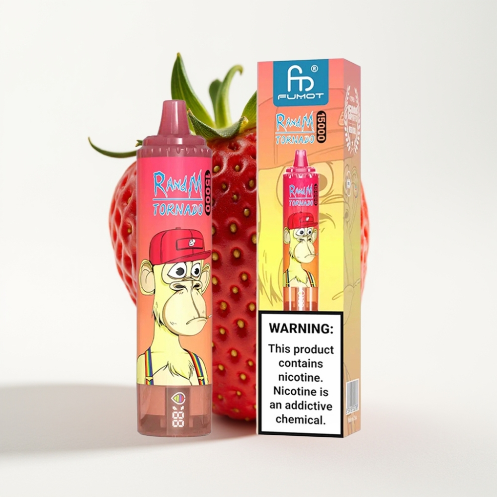 Fumot RandM Tornado 15000 Puffs 25ml Jagoda Red Bull