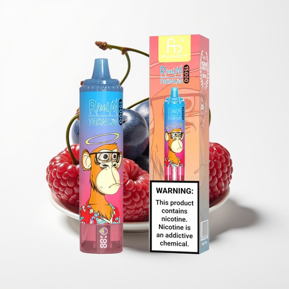 Fumot RandM Tornado 15000 Puffs 25ml Plava Trešnja Razz