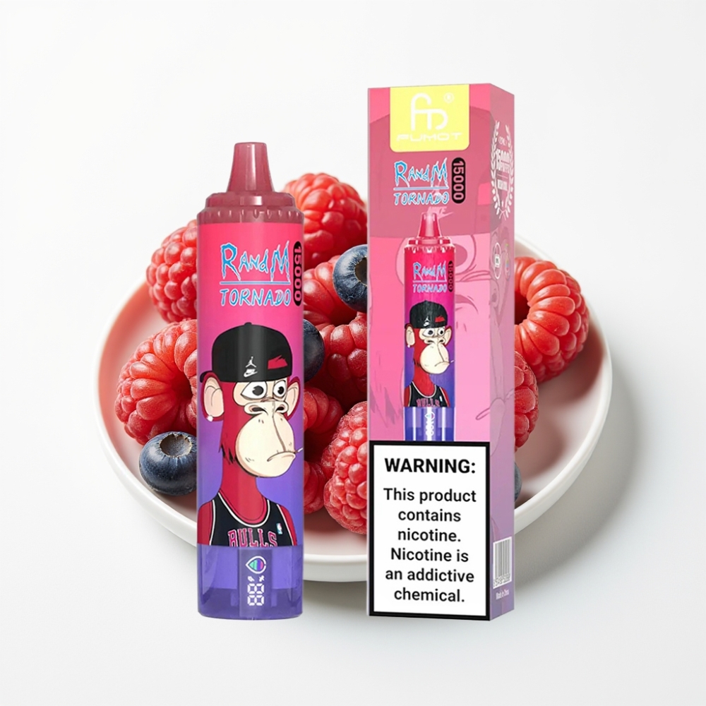 Fumot RandM Tornado 15000 Puffs 25ml Plavo-kisela Malina
