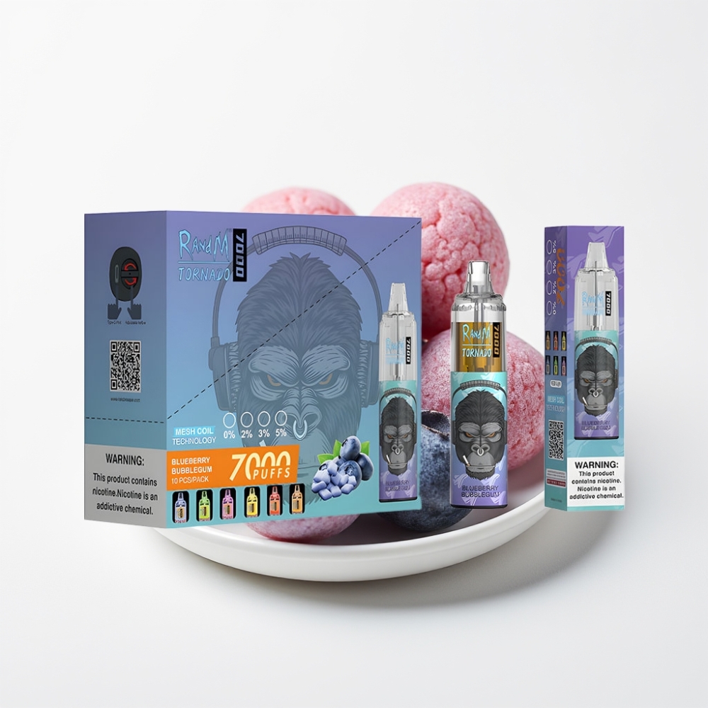 Fumot Tornado 7000 Puševa 14 ML E-tekućina Blueberry Bubblegum