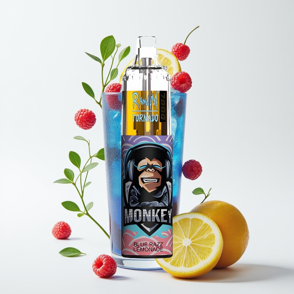 Fumot Tornado 7000 Puffs 14ML Plava Malina Limunada