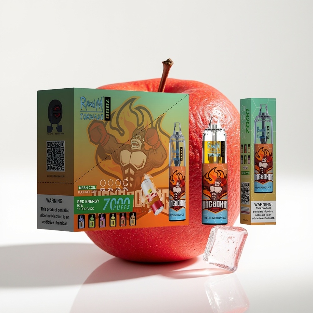 Fumot Tornado 7000 Puffs 14 ML Crvena Energija Led