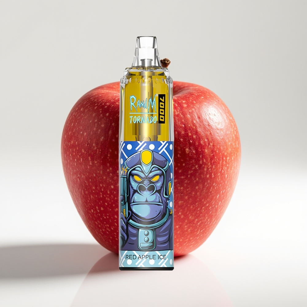 Fumot Tornado 7000 Puffs 14 ML Crvena Jabuka Led