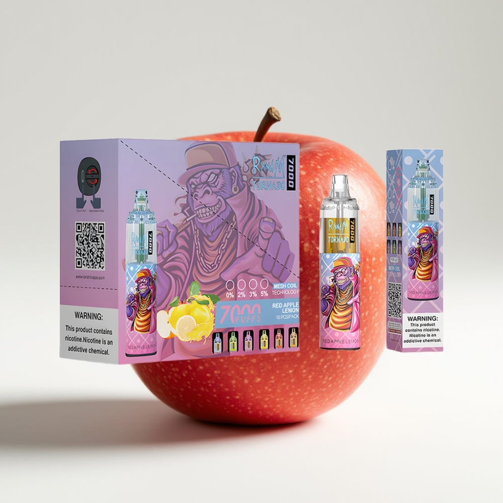 Fumot Tornado 7000 Puffs 14 ML Crvena Jabuka Limun