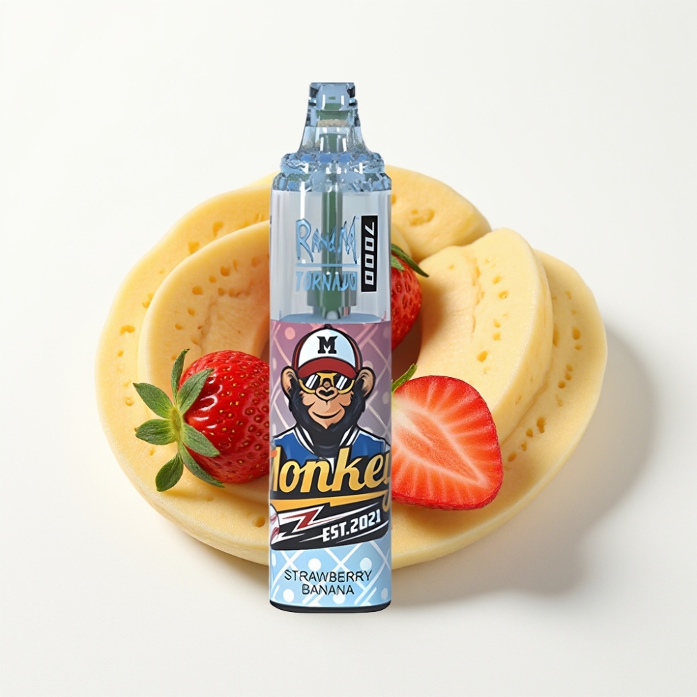 Fumot Tornado 7000 Puffs 14 ML Jagoda Banana