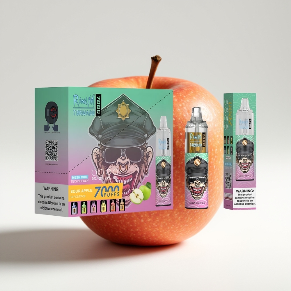 Fumot Tornado 7000 Puffs 14 ML Kisela Jabuka