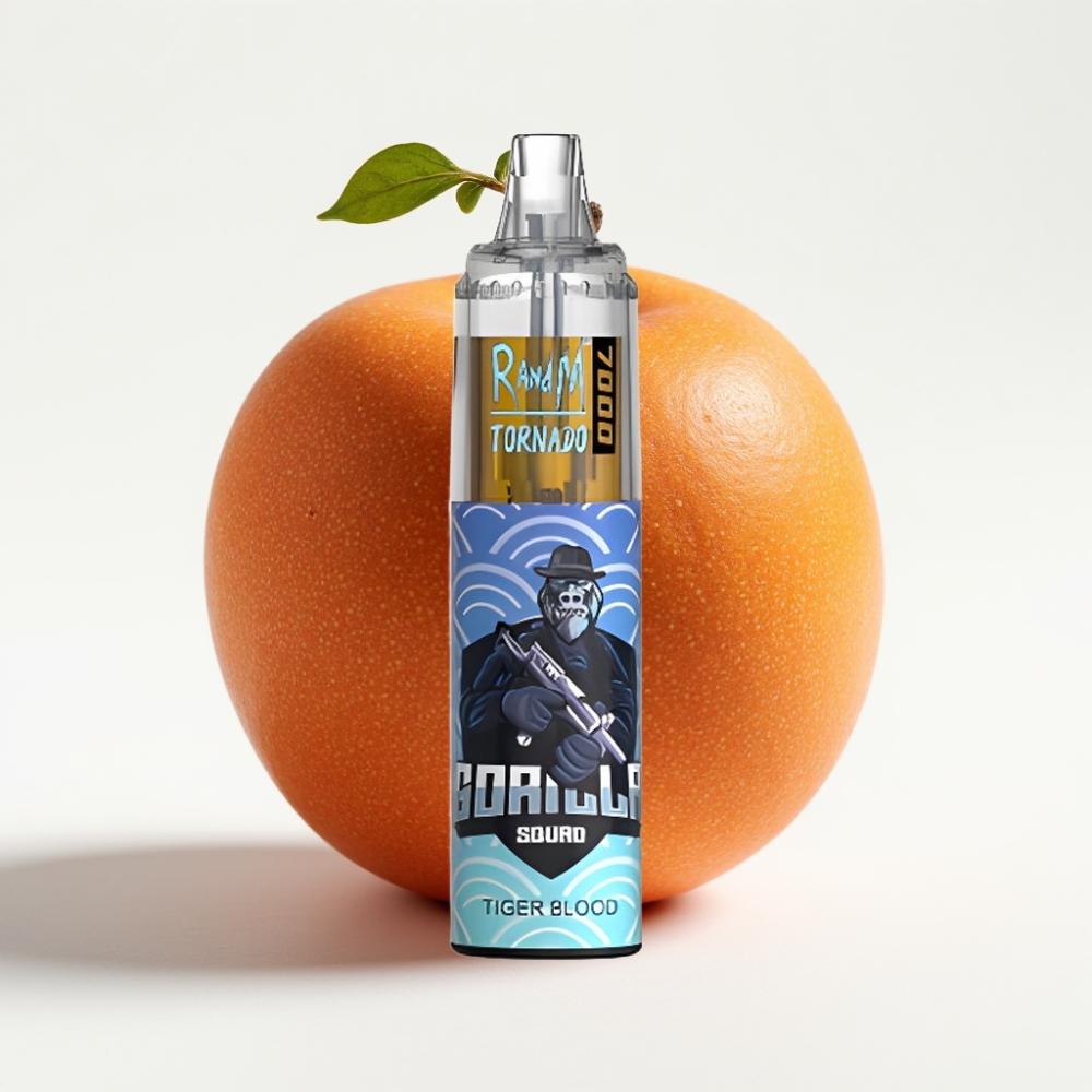 Fumot Tornado 7000 Puffs 850 MAH Disposable Vape Tigrova Krv