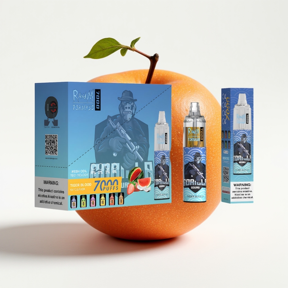 Fumot Tornado 7000 Puffs 850 MAH Disposable Vape Tigrova Krv