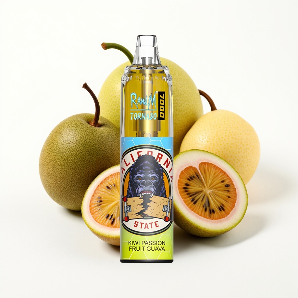 Fumot Tornado 7000 Pufova 14 ML Kiwi Marakuja Guava Disposable Vape