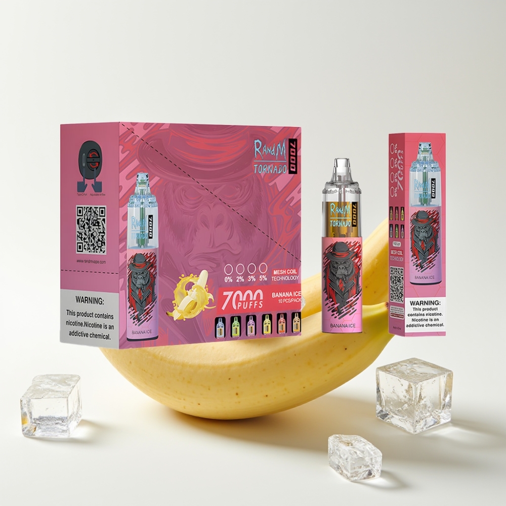 Fumot Tornado 7000 Pufova Banana Led Disposable Vape