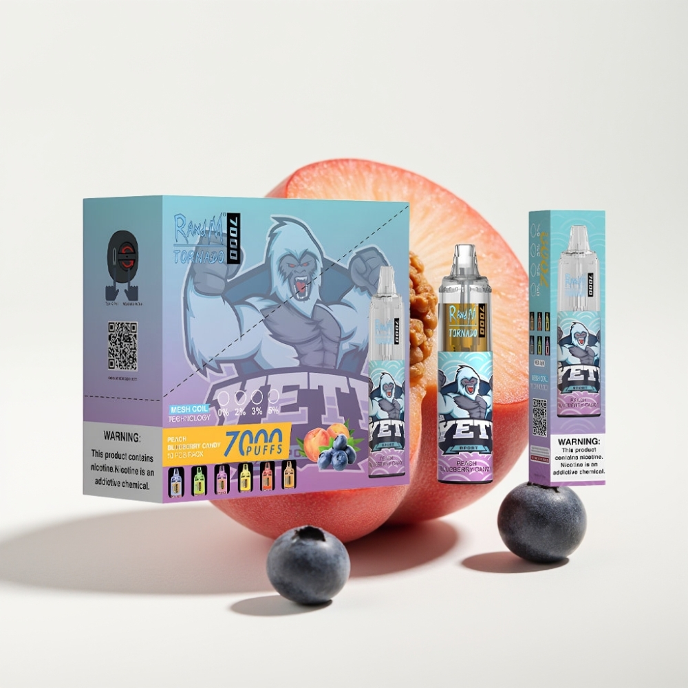 Fumot Tornado 7000 Pufova s Okusom Breskve i Borovnice