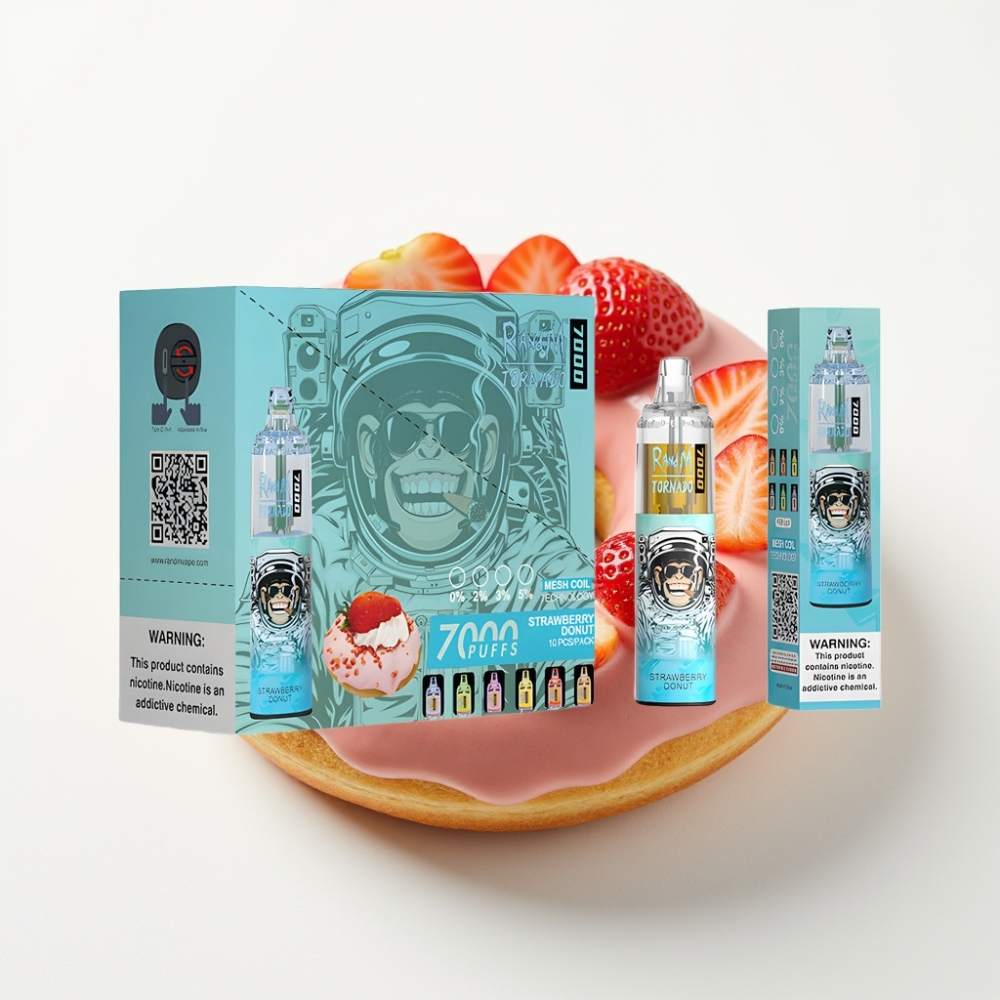 Fumot Tornado 7000 Puhi 14 ML E-tekućina Okus: Jagodna Krafna