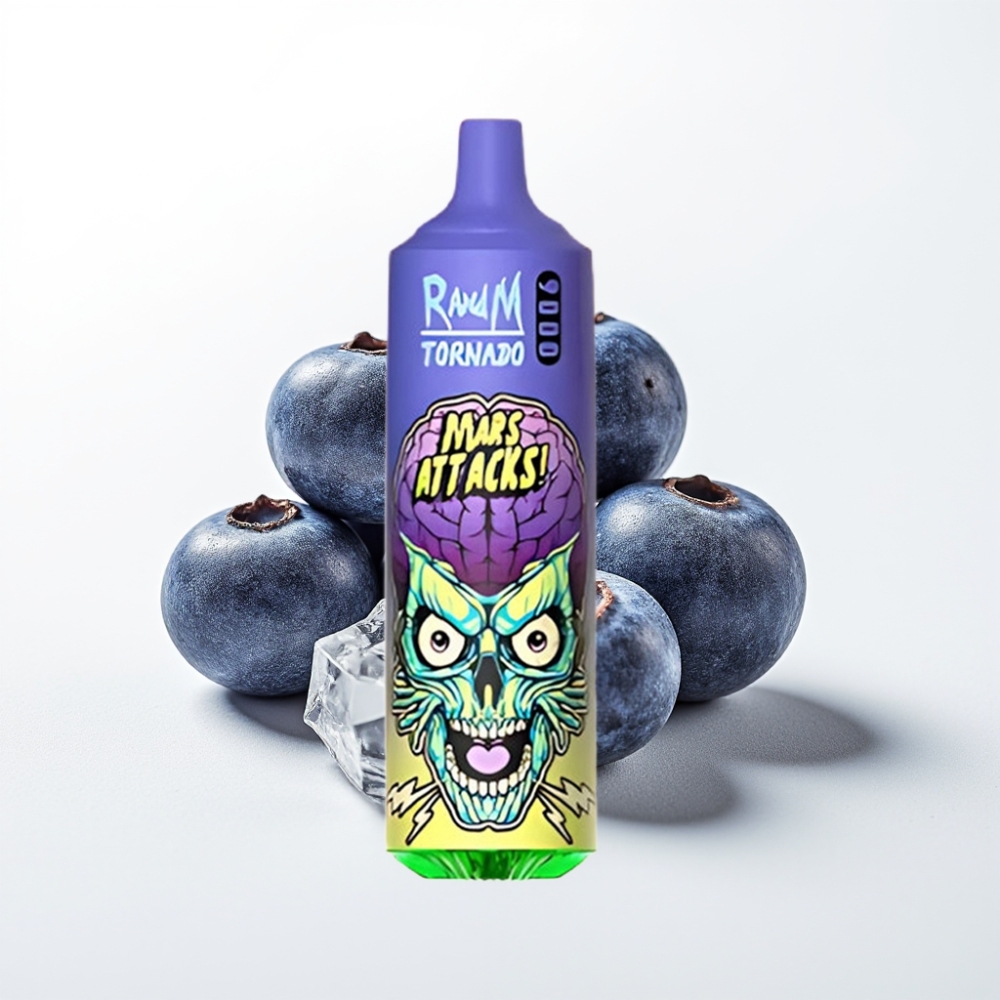 RandM Tornado 9000 Puffs 18 mL Borovnica Led