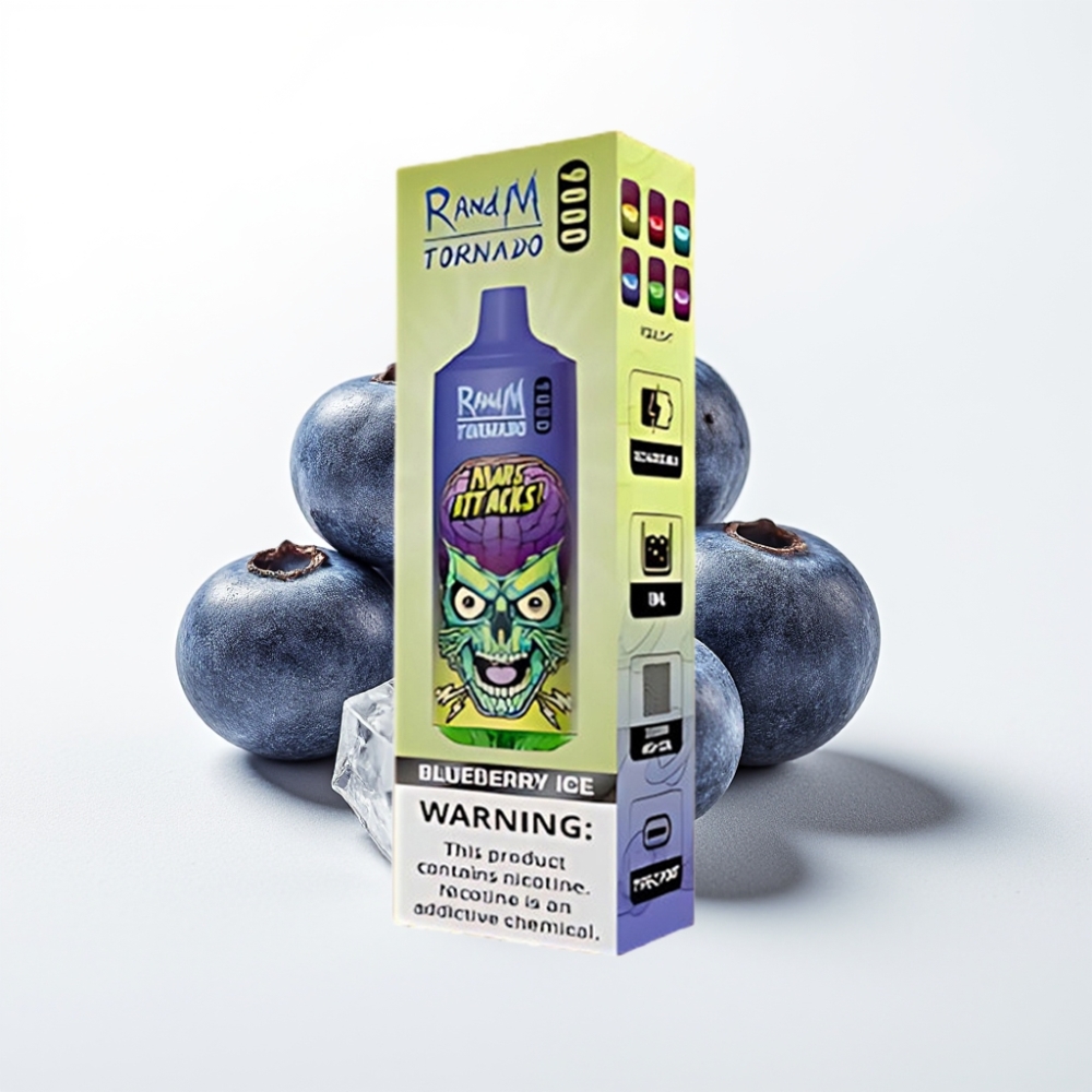 RandM Tornado 9000 Puffs 18 mL Borovnica Led