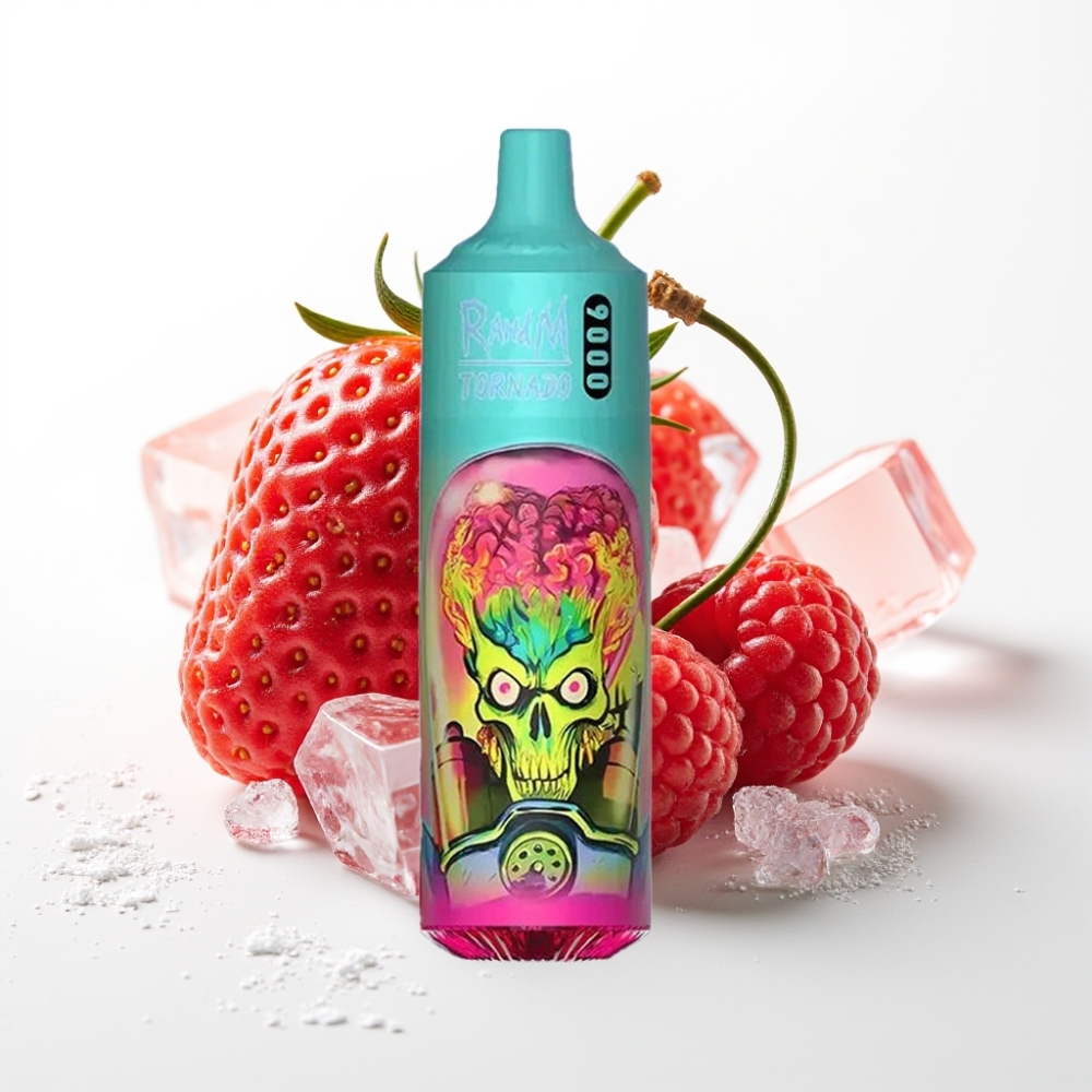 RandM Tornado 9000 Puffs 18 mL Jagoda Malina Trešnja Led