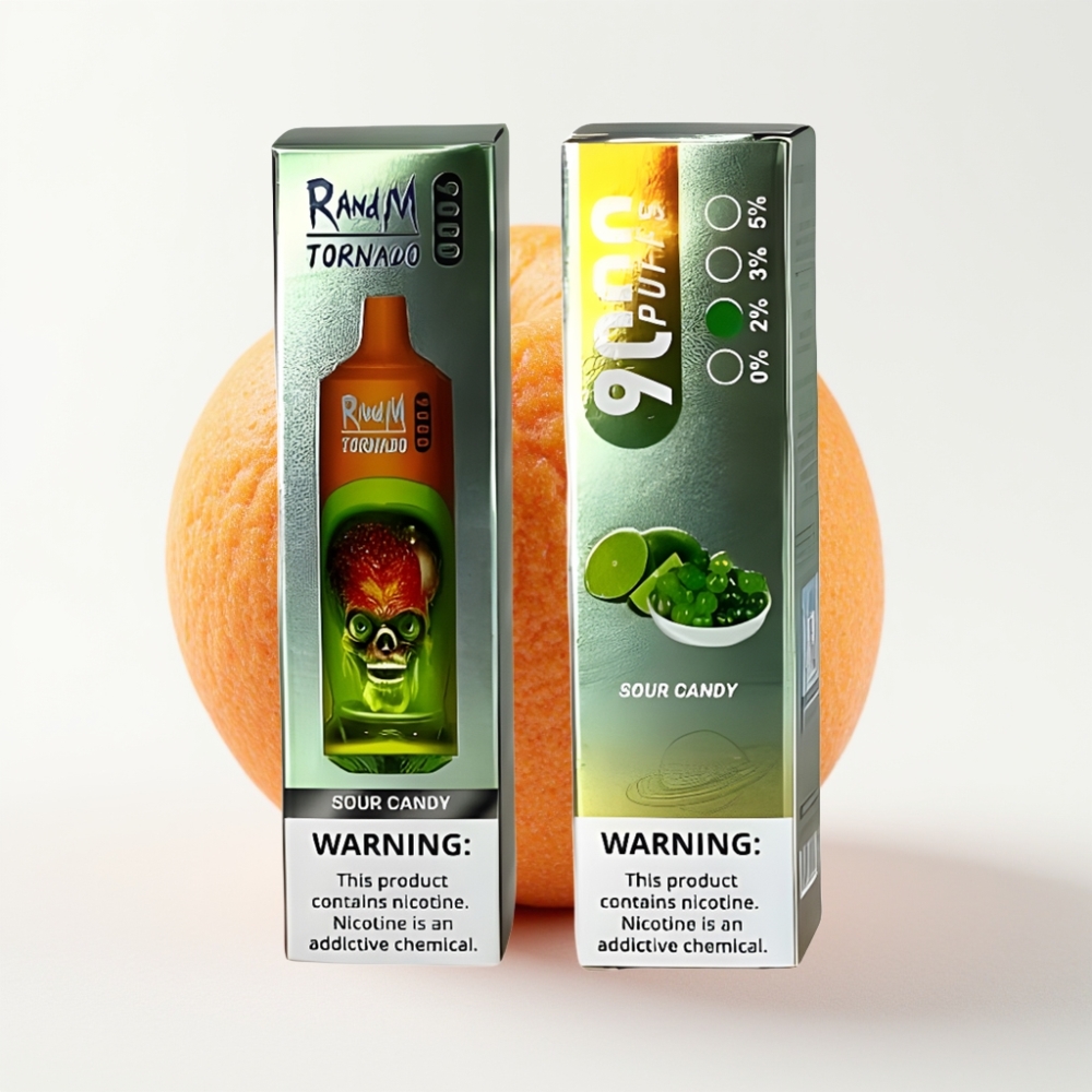 RandM Tornado 9000 Puffs 18 mL Kiseli Bombon