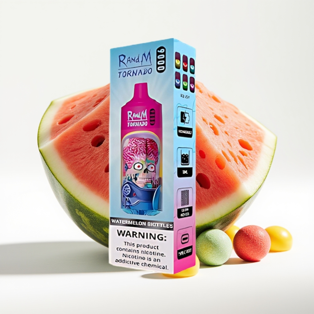 RandM Tornado 9000 Puffs 18 mL Lubenica Skittles