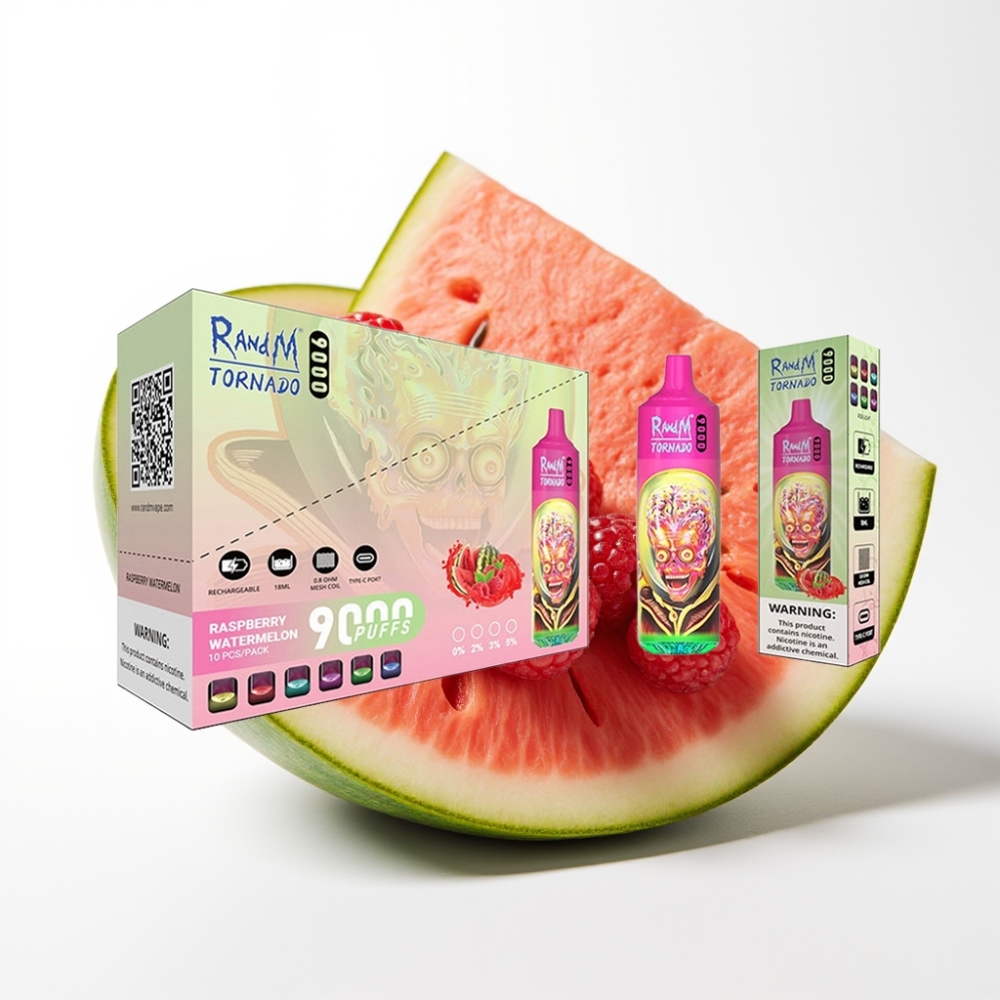 RandM Tornado 9000 Puffs 18 mL Malina Lubenica