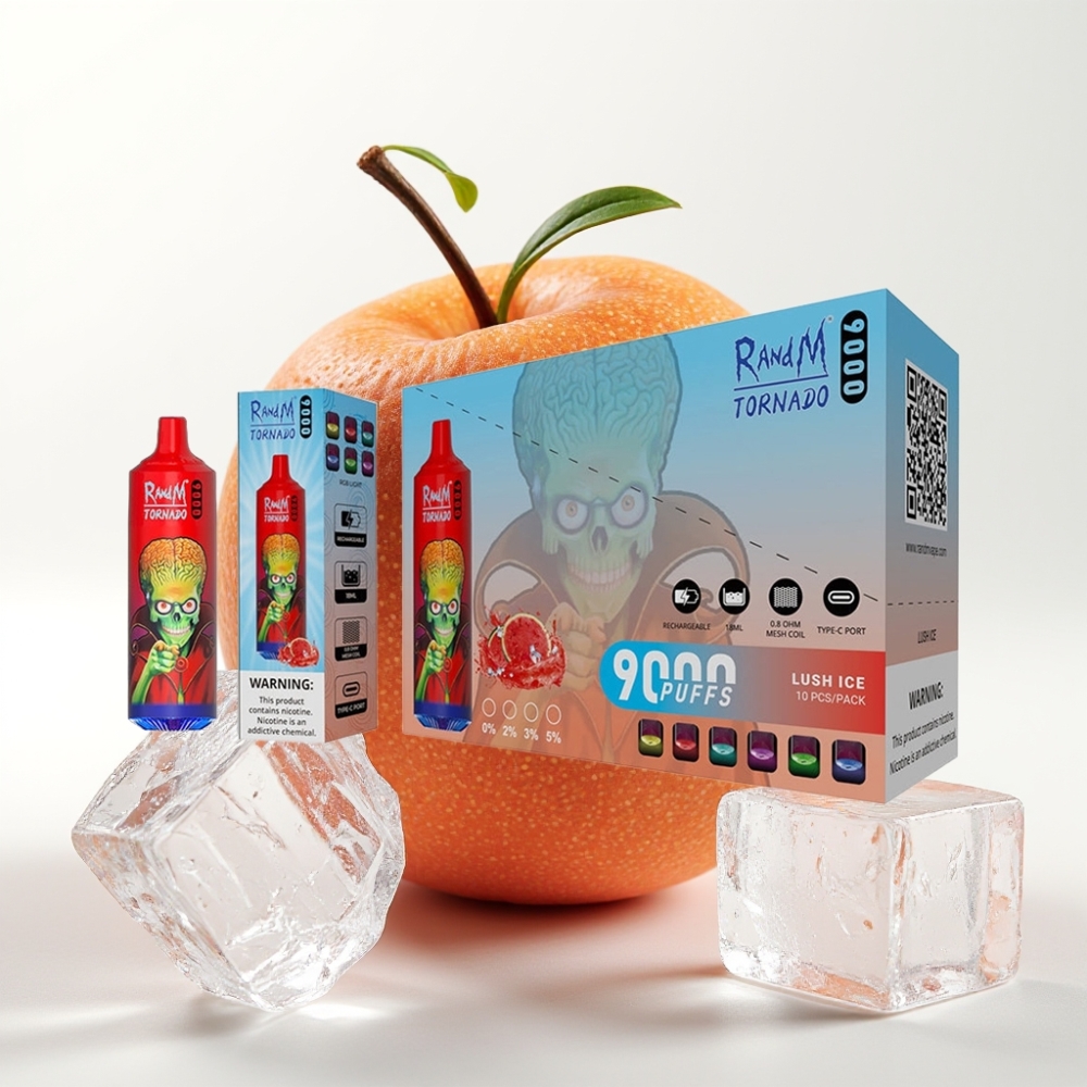 RandM Tornado 9000 Puffs 18 mL Mrežasti svitak Ledenica