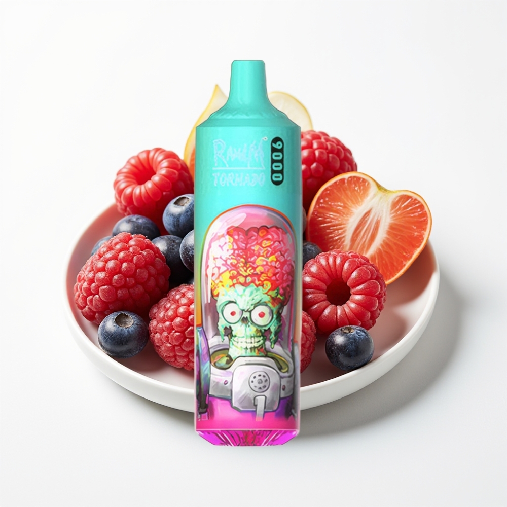 RandM Tornado 9000 Puffs 18 mL Plava Kisela Malina