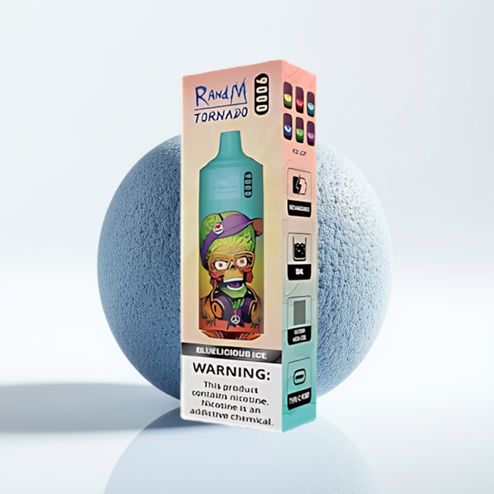 RandM Tornado 9000 Puffs 18 mL Plavi Led (Bluelicious Ice)