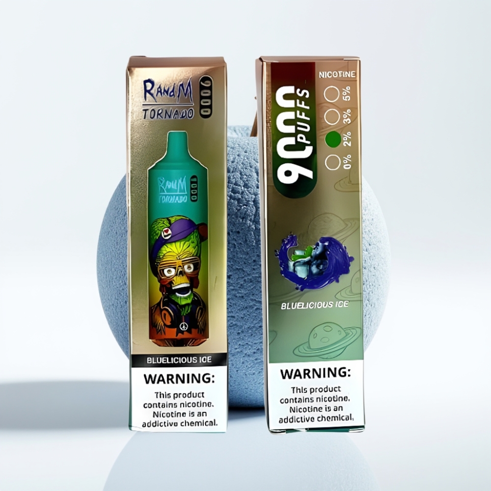RandM Tornado 9000 Puffs 18 mL Plavi Led (Bluelicious Ice)