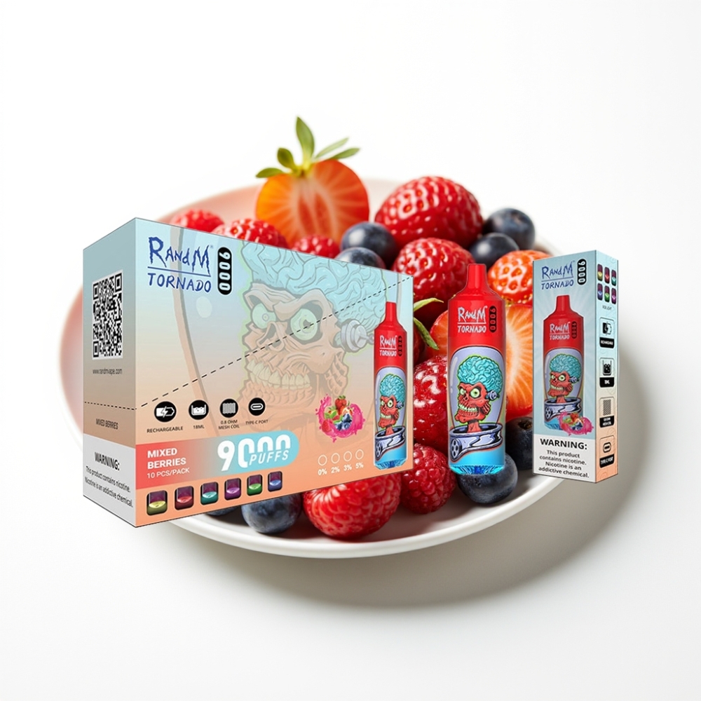RandM Tornado 9000 Puffs Mješovito Bobice