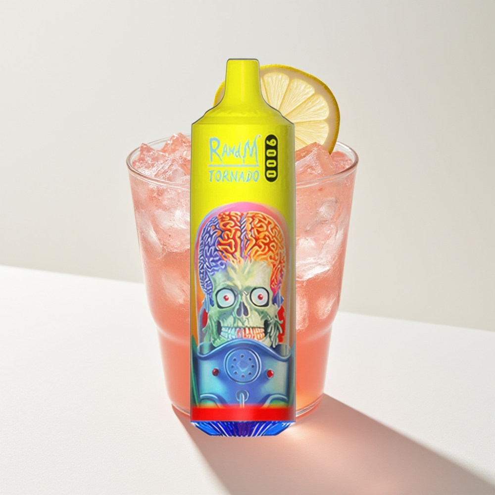 RandM Tornado 9000 Puffs Ružičasti Limunad s Mesh Coil