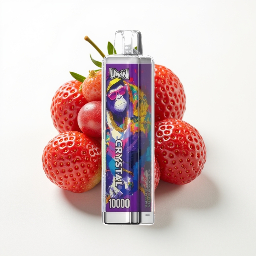 UWIN Crystal 10000 Puffs 18ml Jagoda Grožđe