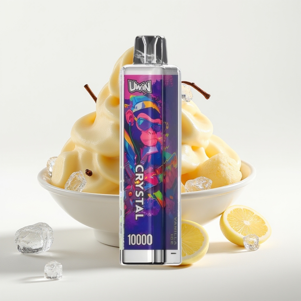 UWIN Crystal 10000 Puffs 18ml Vanilja Led