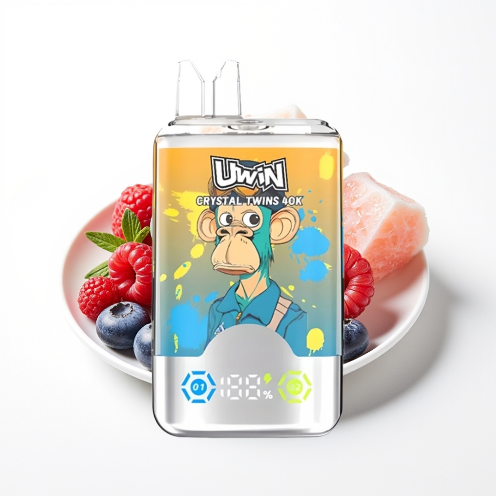 UWIN Crystal Twins 40000 Puffova Okus Borovnica Malina Trešnja Led