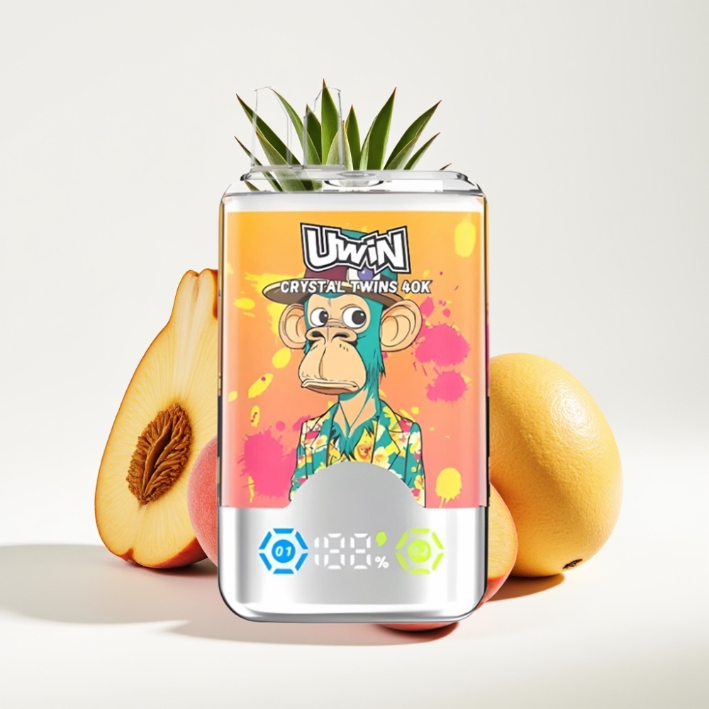 UWIN Crystal Twins 40000 Puffova Okus Breskva Mango Ananas Red Bull