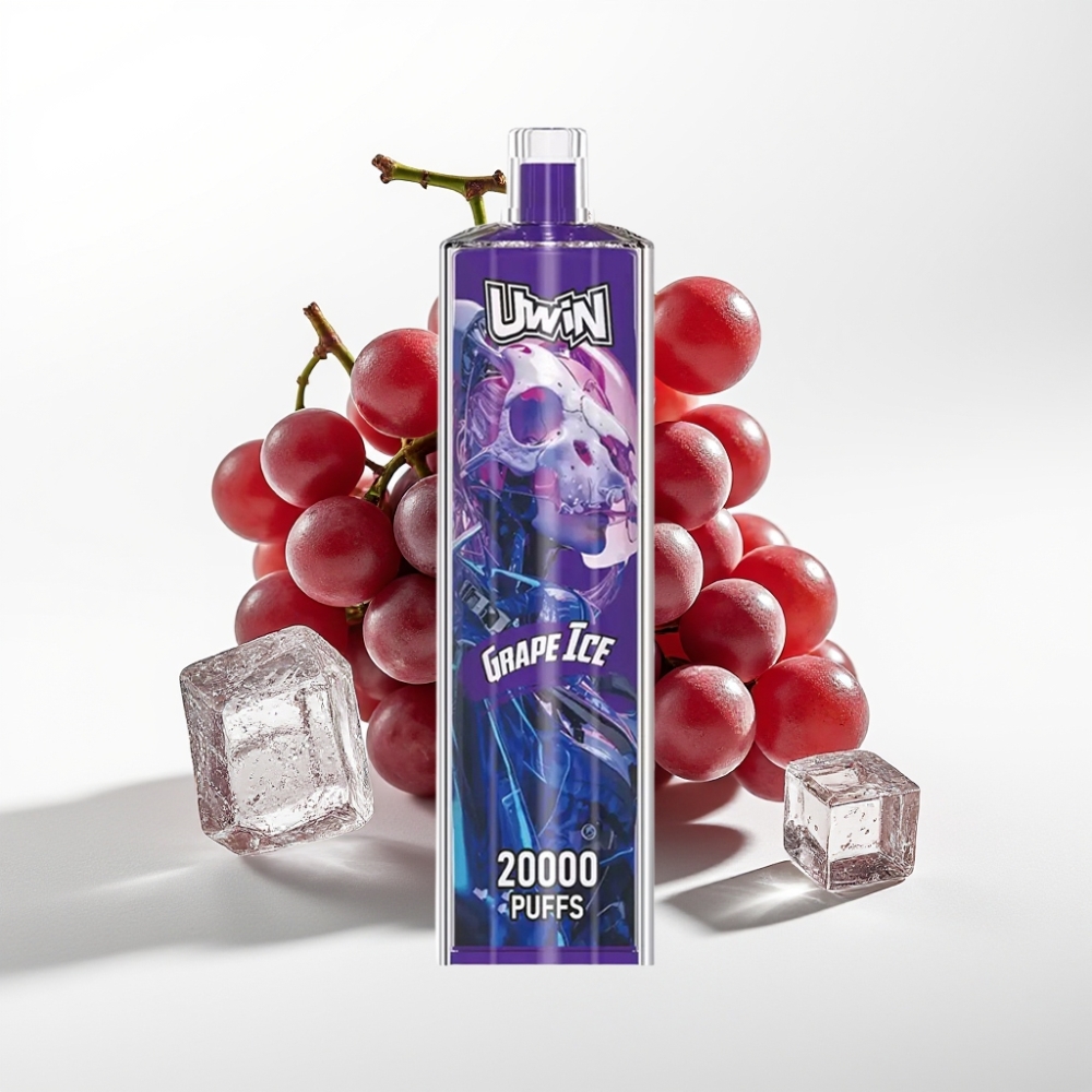 Uwin Shisha Hookah Crystal 20000 Pufova 22ml Grožđe Led